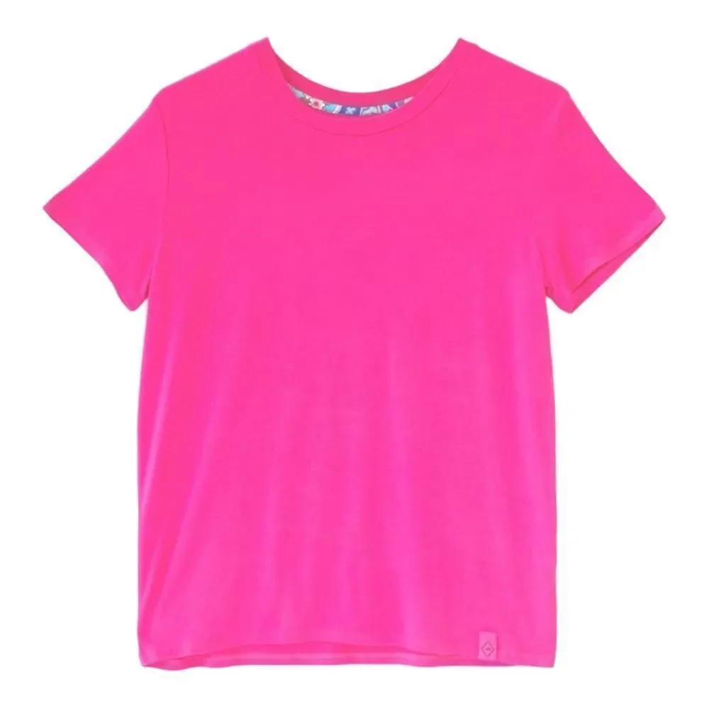 Vera Bradley Cadence Essential Tee Pink Cashmere Sleep Shirt Large NWT
